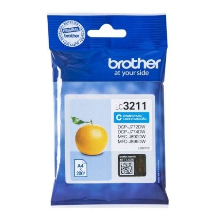Cartucho de Tinta Original Brother LC-3211C/ Cian - Frikibase