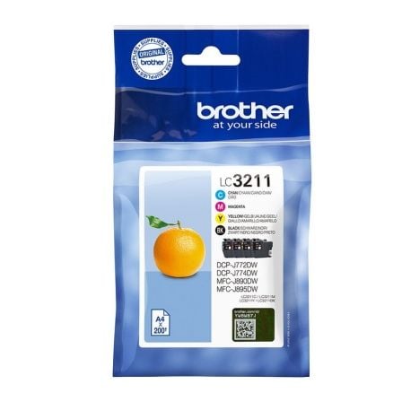 Cartucho de Tinta Original Brother LC-3211VAL Multipack/ Cian/ Magenta/ Amarillo/ Negro - Frikibase