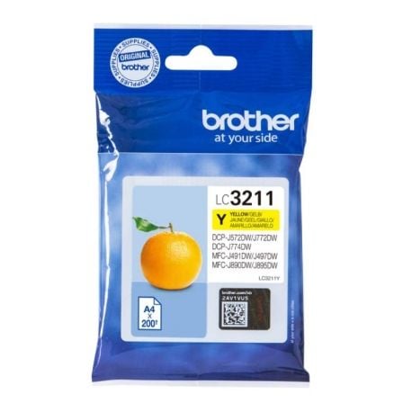 Cartucho de Tinta Original Brother LC-3211Y/ Amarillo - Frikibase