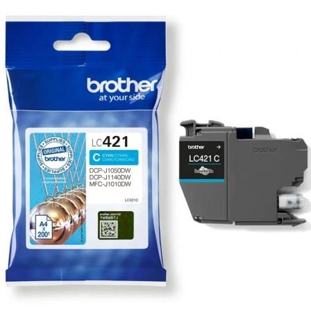 Cartucho de Tinta Original Brother LC421/ Cian - Frikibase