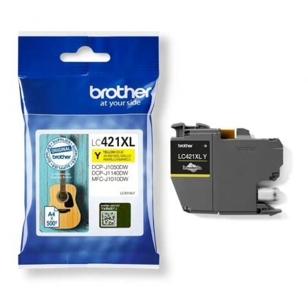 Cartucho de Tinta Original Brother LC421XL Alta Capacidad/ Amarillo - Frikibase