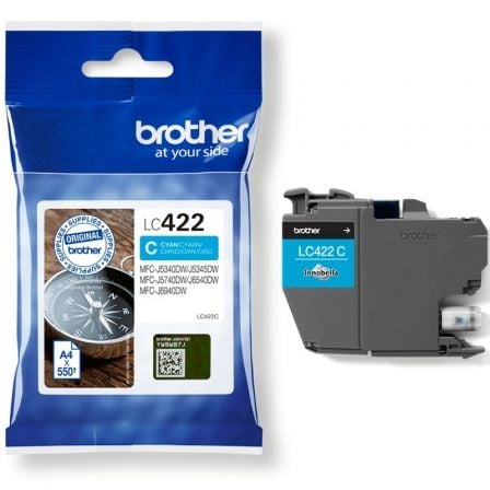 Cartucho de Tinta Original Brother LC-422/ Cian - Frikibase