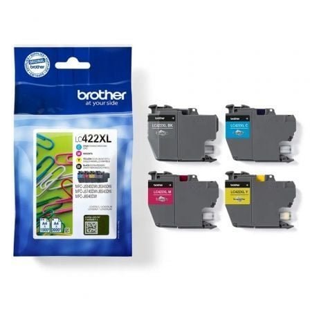 Cartucho de Tinta Original Brother LC-422XL Alta Capacidad Multipack/ Cian/ Magenta/ Amarillo/ Negro - Frikibase