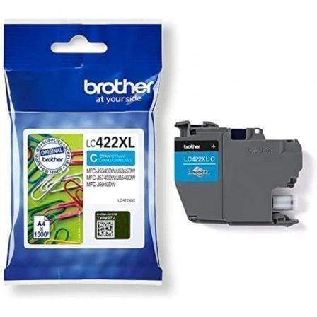 Cartucho de Tinta Original Brother LC-422 XL Alta Capacidad/ Cian - Frikibase