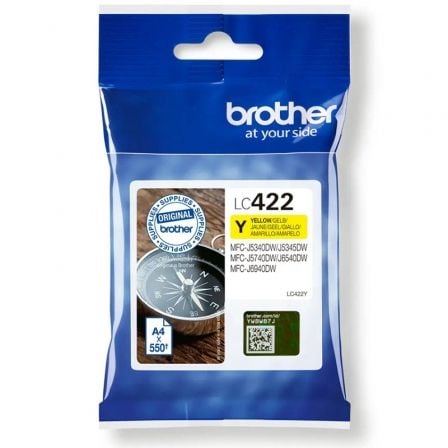 Cartucho de Tinta Original Brother LC-422/ Amarillo - Frikibase
