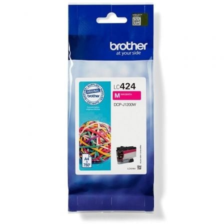 Cartucho de Tinta Original Brother LC424M/ Magenta - Frikibase