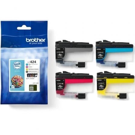 Cartucho de Tinta Original Brother LC424VAL/ Multipack/ Cian/ Magenta/ Amarillo/ Negro - Frikibase