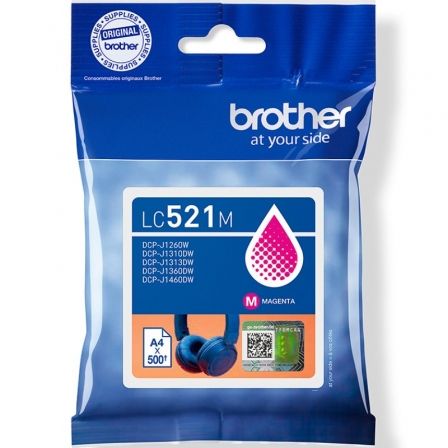 Cartucho de Tinta Original Brother LC521M/ Magenta - Frikibase