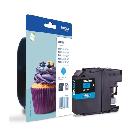 Cartucho de Tinta Original Brother LC-123C/ Cian - Frikibase
