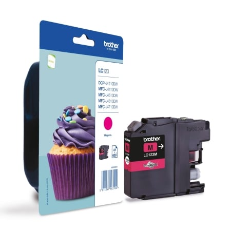 Cartucho de Tinta Original Brother LC-123M/ Magenta - Frikibase
