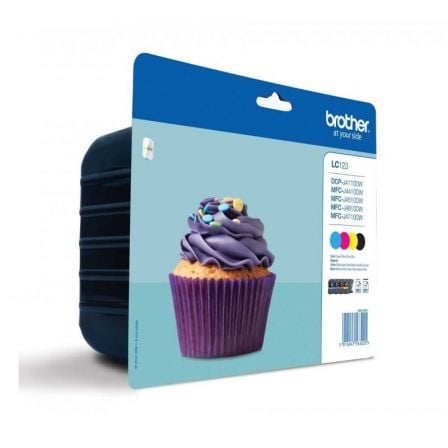 Cartucho de Tinta Original Brother LC-123 Multipack/ Cian/ Magenta/ Amarillo/ Negro - Frikibase