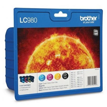 Cartucho de Tinta Original Brother LC-980 Multipack/ Cian/ Magenta/ Amarillo/ Negro - Frikibase
