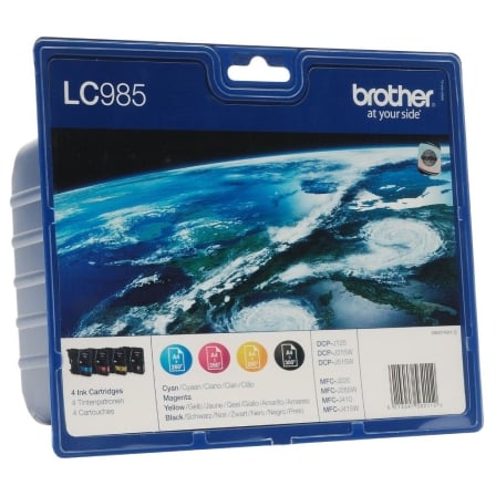 Cartucho de Tinta Original Brother LC- 985 Multipack/ Cian/ Magenta/ Amarillo/ Negro - Frikibase