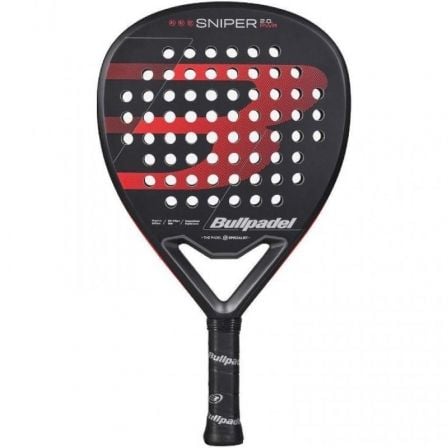 Pala de Pádel Bullpadel Sniper 2.0 Power 2026/ Negra y Roja - Frikibase