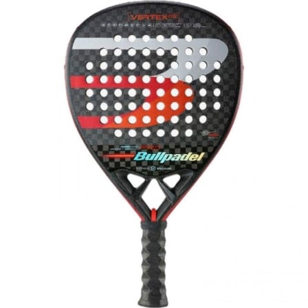 Pala de Pádel Bullpadel Vertex 03 Pro 22 (Tello Chingotto)/ Negra y Roja - Frikibase