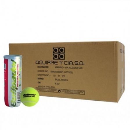 Cajón Bolas Bullpadel Premium Pro/ 24 packs de 3 unidades - Frikibase
