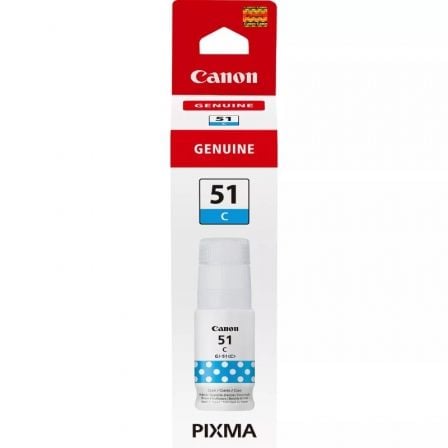 Botella de Tinta Original Canon GI-51/ Cian - Frikibase