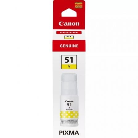 Botella de Tinta Original Canon GI-51/ Amarilla - Frikibase