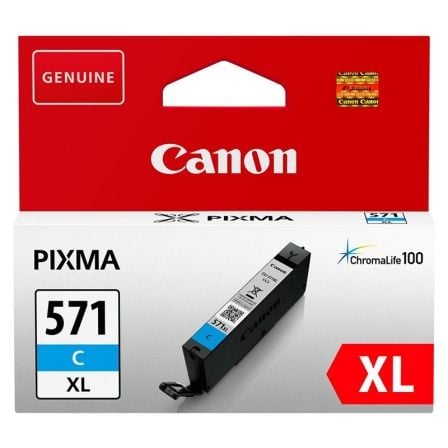 Cartucho de Tinta Original Canon CLI-571CXL Alta Capacidad/ Cian - Frikibase