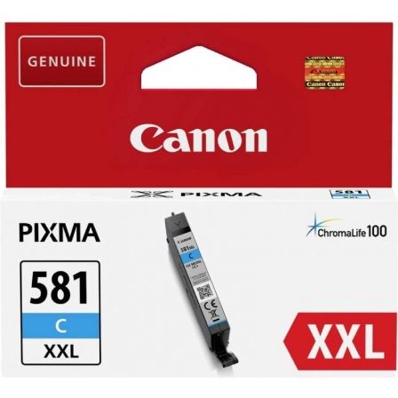 Cartucho de Tinta Original Canon CLI-581XXL Alta Capacidad/ Cian - Frikibase