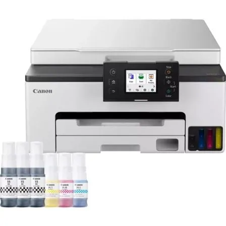 Multifunción Recargable Canon MAXIFY GX1050 MegaTank 3 en 1 WiFi/ Dúplex/ Pack impresora + consumibles XL/ Blanca - Frikibase