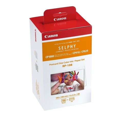 Cartucho de Tinta Original Canon RP-108 Multipack/ Tricolor + Papel Fotográfico - Frikibase
