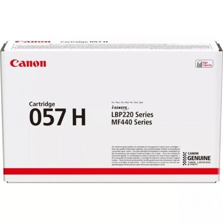 Tóner Original Canon i-SENSYS nº057H Alta Capacidad/ Negro - Frikibase