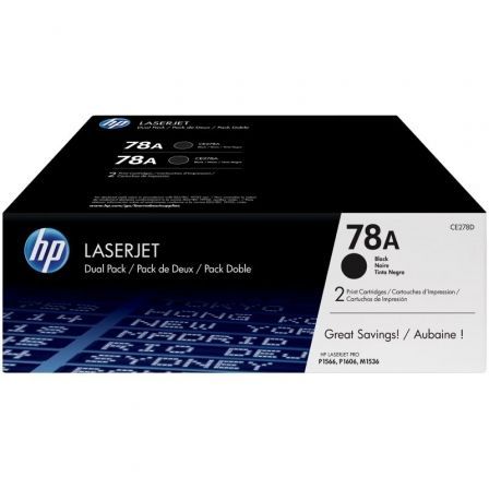 Tóner Original HP nº78A Multipack/ 2x Negro - Frikibase