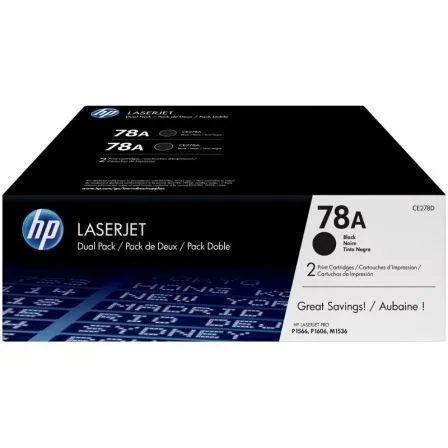 Tóner Original HP nº78A Multipack/ 2x Negro - Frikibase