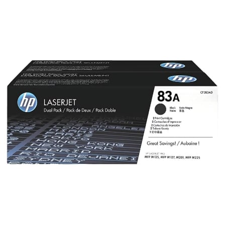 Tóner Original HP nº83A Multipack/ 2x Negro - Frikibase