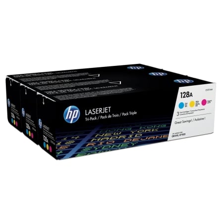 Tóner Original HP nº128A Multipack/ Cian/ Magenta/ Amarillo - Frikibase