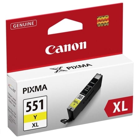 Cartucho de Tinta Original Canon CLI-551Y XL Alta Capacidad/ Amarillo - Frikibase