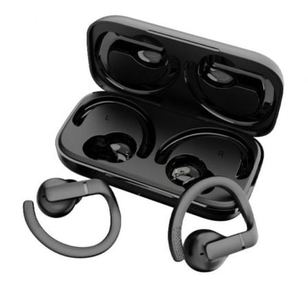 Auriculares Deportivos Bluetooth Daewoo DW2003 con estuche de carga/ Autonomía 8h/ Negros - Frikibase