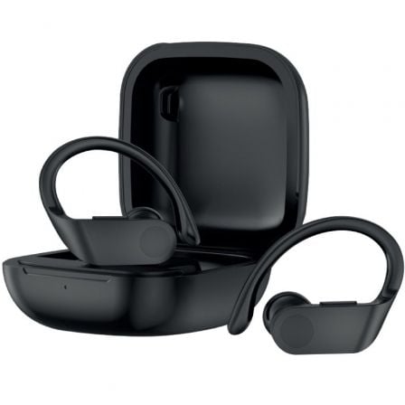 Auriculares Deportivos Bluetooth Daewoo TWS SPORT DW2012 con estuche de carga/ Autonomía 3h/ Negros - Frikibase