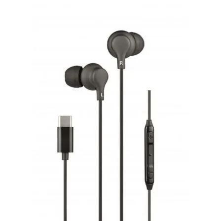 Auriculares Intrauditivos Daewoo DW2015/ con Micrófono/ USB Tipo-C/ Negros - Frikibase