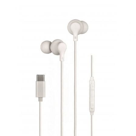 Auriculares Intrauditivos Daewoo DW2016/ con Micrófono/ USB Tipo-C/ Blancos - Frikibase