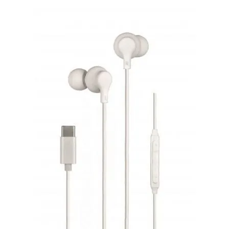 Auriculares Intrauditivos Daewoo DW2016/ con Micrófono/ USB Tipo-C/ Blancos - Frikibase