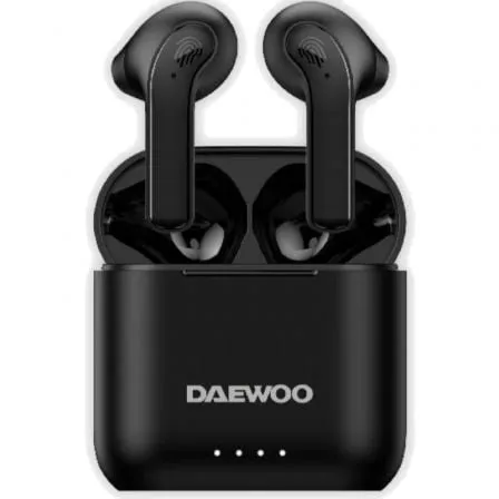 Auriculares Bluetooth Daewoo DW2020 con estuche de carga/ Autonomía 5h/ Negros - Frikibase