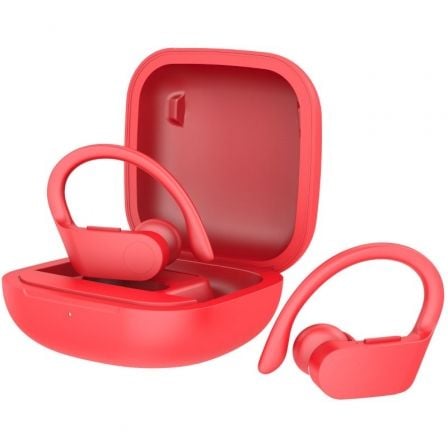 Auriculares Deportivos Bluetooth Daewoo DW2025 con estuche de carga/ Autonomía 5h/ Rojos - Frikibase