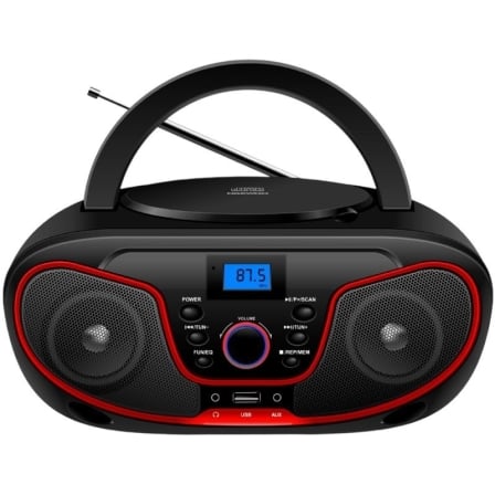 Radio CD Daewoo DW3013/ 4W/ Rojo - Frikibase