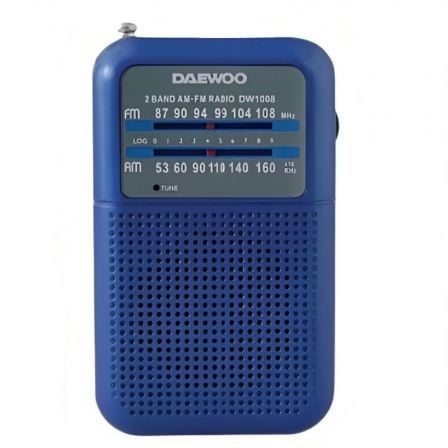 Radio Portátil Daewoo DW1008/ Azul - Frikibase
