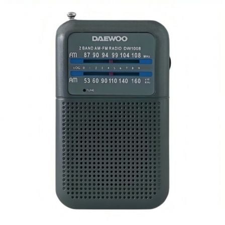 Radio Portátil Daewoo DW1008/ Gris - Frikibase