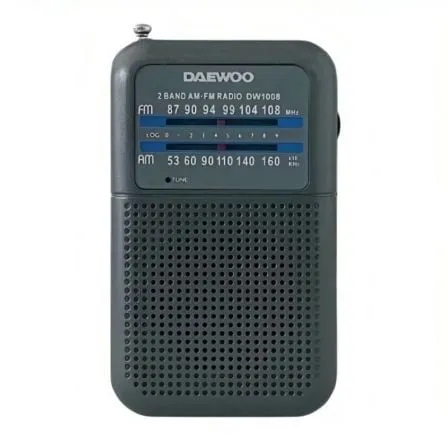 Radio Portátil Daewoo DW1008/ Gris - Frikibase
