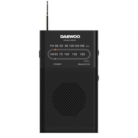 Radio Portátil Daewoo DW1027/ Negra - Frikibase