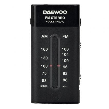 Radio Portátil Daewoo DW1109/ Negra - Frikibase
