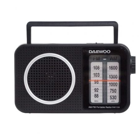 Radio Portátil Daewoo DW1124/ Negra - Frikibase