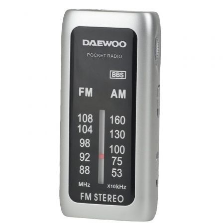 Radio Portátil Daewoo DW1129/ Plata - Frikibase