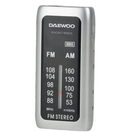 Radio Portátil Daewoo DW1129/ Plata - Frikibase