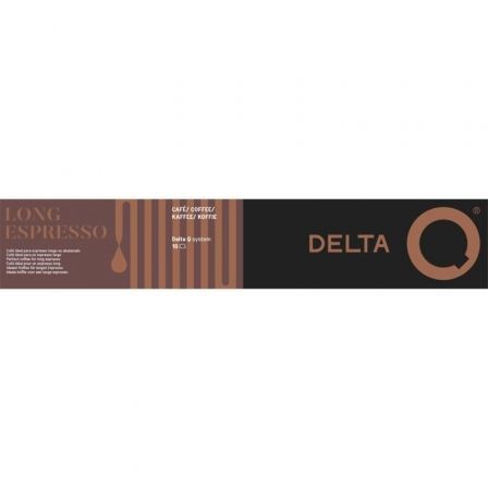 Cápsula Delta Delta Q-Long Espresso para cafeteras Delta/ Caja de 10 - Frikibase