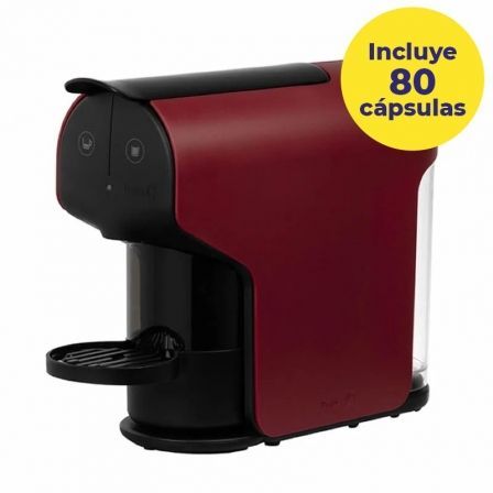 Cafetera de Cápsulas Delta Quick/ Roja + 80 cápsulas café QALIDUS - Frikibase